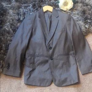 Boys Sean John grey and white stripped suit size10